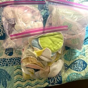 Bundle of throw away and washable breast pads